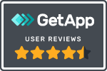 GetApp review badge